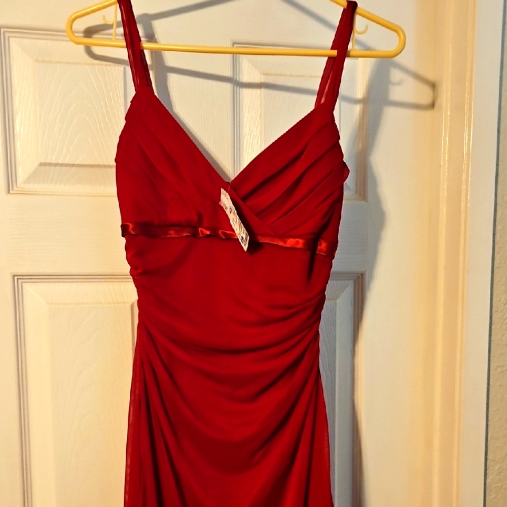 Ruby Rox Red Asymmetrical Dress